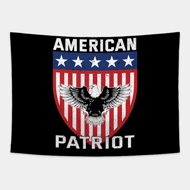 American Patriot Flag Tapestry by koolteas