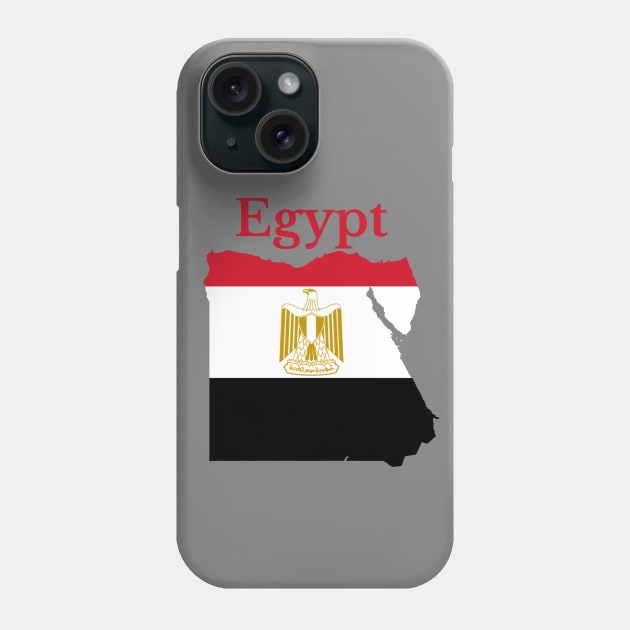 Egypt Flag Map Phone Case by maro_00