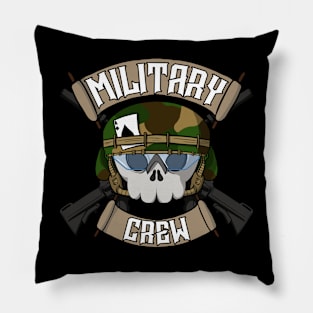 Military crew Jolly Roger pirate flag Pillow