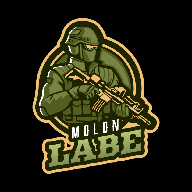 The Military With A Rifle by Mega Tee Store