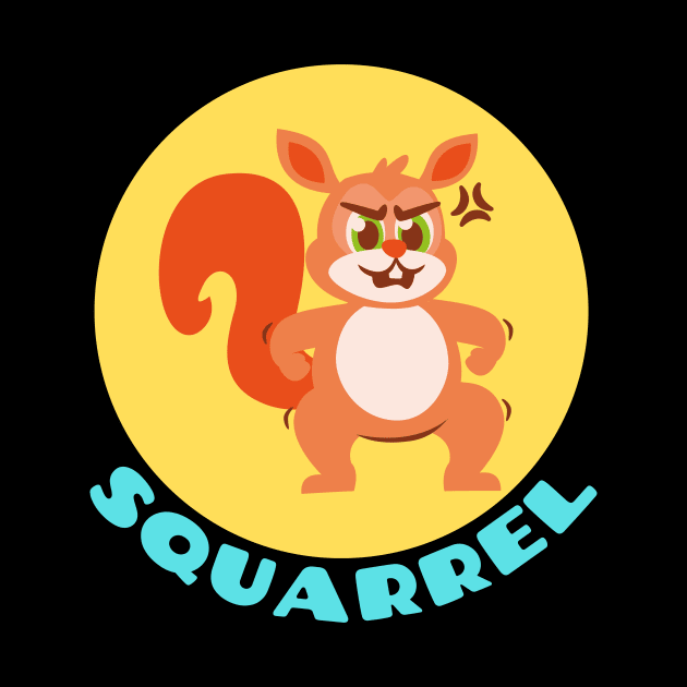 Squarrel | Squirrel Pun by Allthingspunny