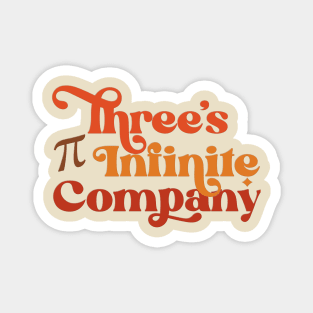 Three's Infinite Company Pi 70s Orange Magnet