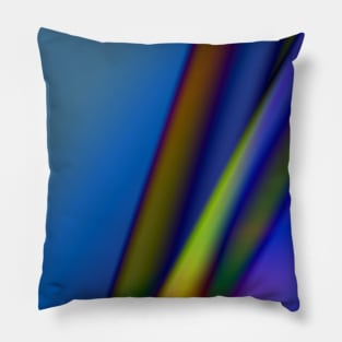 blue green red yellow texture art Pillow