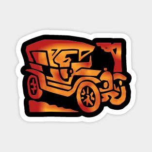 Vintage Ride - Nostalgic Old Times Jeep Car Magnet