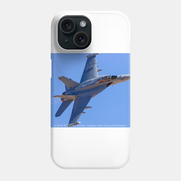 EA-18G Growler Afterburner Fly-By Phone Case by acefox1