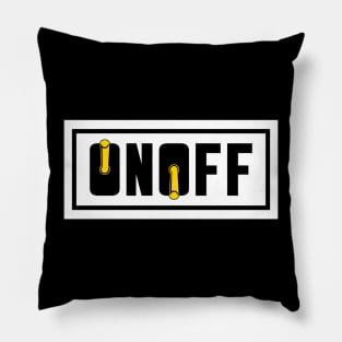 On-Off Button Pillow