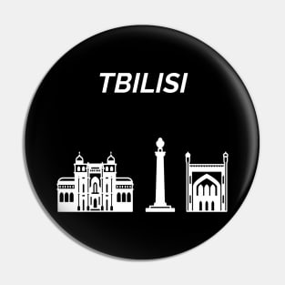 Tbilisi Georgia Skyline Pin