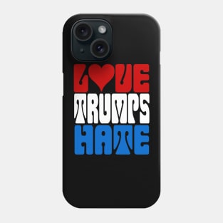 LOVE TRUMPS HATE RETRO IMPEACH TRUMP ANTI-TRUMP Phone Case