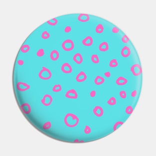 Abstract boho pink bubble pattern Pin