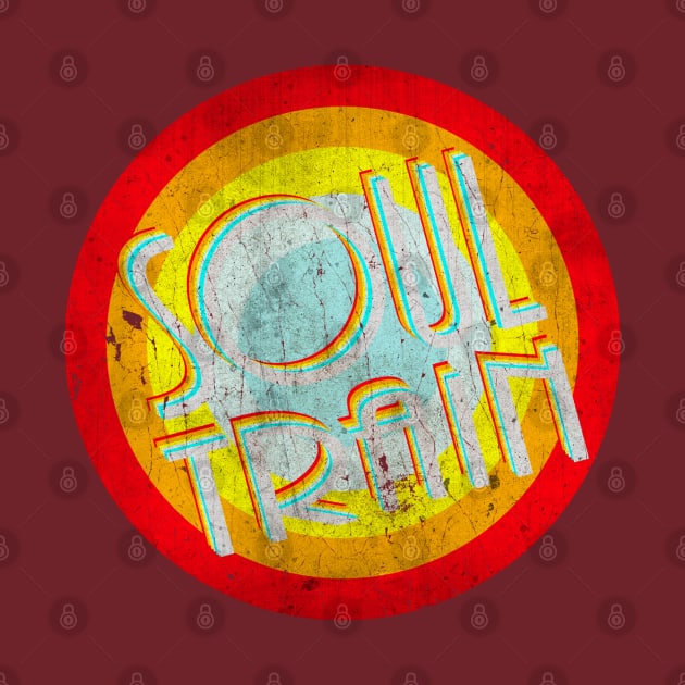 Soul Train with Colorful Circle Style by CreatenewARTees