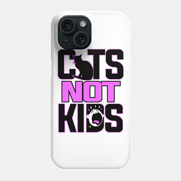 Cats! Not Kids Phone Case by veerkun