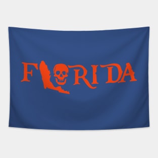 Pirate Skull Florida Gators Tapestry