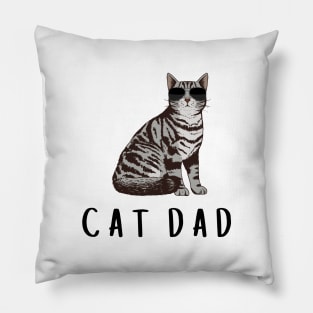 Cool Cat Dad Pillow