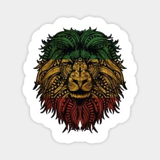 Rasta Lion Roots Rock Reggae Magnet