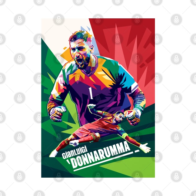 Gianluigi Donnarumma Pop Art illustration by RJWLTG