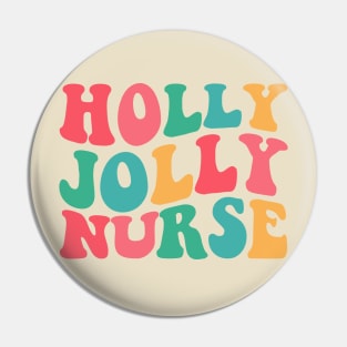 Holly Jolly Nurse Pin