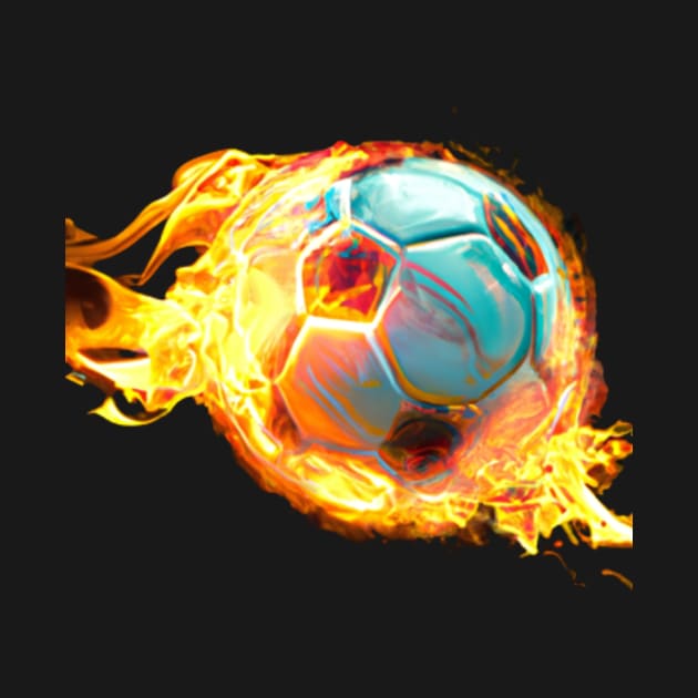 Flame Soccer Ball by Shadowbyte91