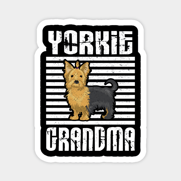 Yorkie Grandma Proud Dogs Magnet by aaltadel