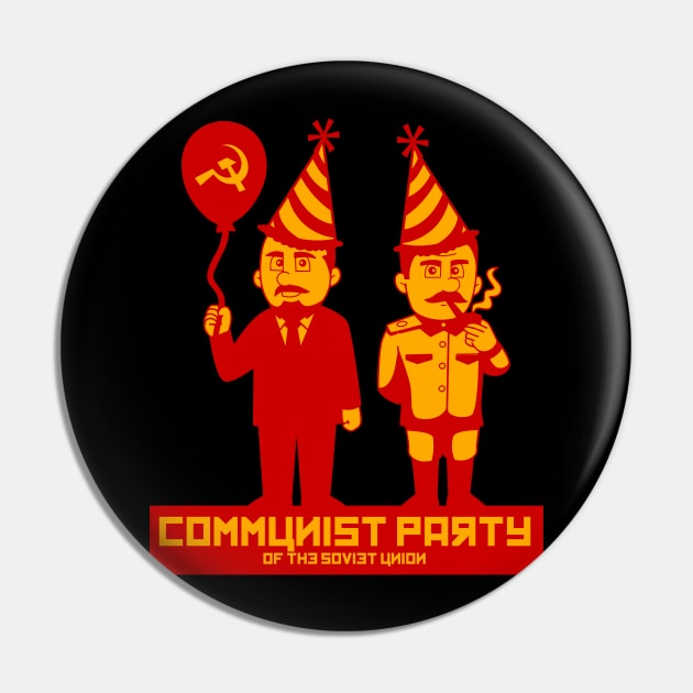 Communist Party Pin by Capricornus Graphics