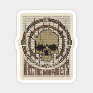 Arctic Monkeys Vintage Skull Magnet