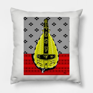 Hurdy-Gurdy with patterns Pillow