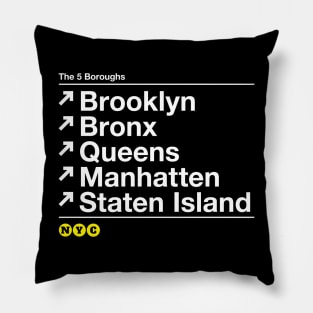 The 5 Boroughs Pillow