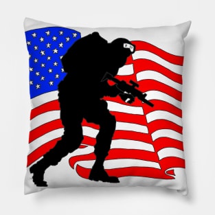 Support - US Soldier America Pillow