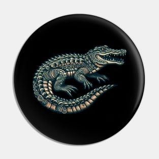 traditional crocodile tattoo Pin