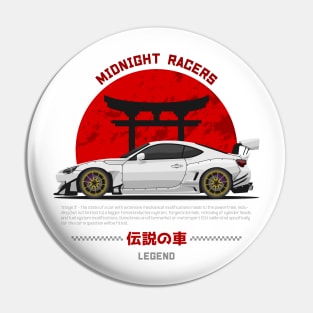 Midnight Racer White GT 86 JDM Pin