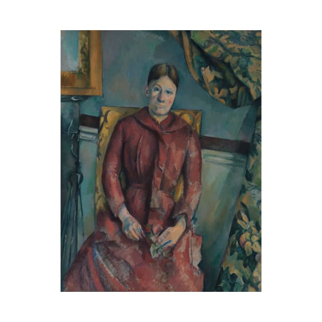 Madame Cezanne in a Red Dress by Paul Cezanne by Classic Art Stall