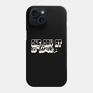 Retro One Day At A Time Phone Case