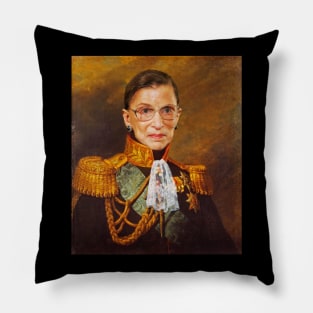 Ruth Bader Gunsburg Retro Portrait Pillow