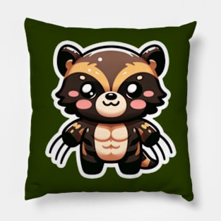 Kawaii Wolverine Pillow