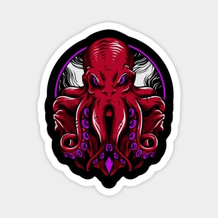 Octopus Kraken Sea Monster Purple Magnet