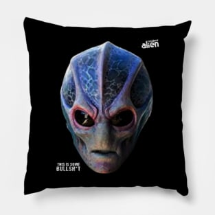 Alien Faces on a mission! Pillow