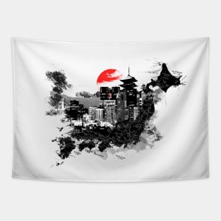 Tokyo Shinjuku Kyoto Japan Tapestry