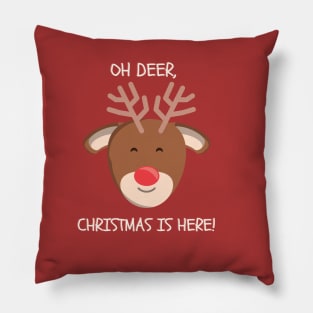 Oh deer, Christmas is here! Pillow