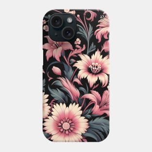 Pink Floral Motif Phone Case