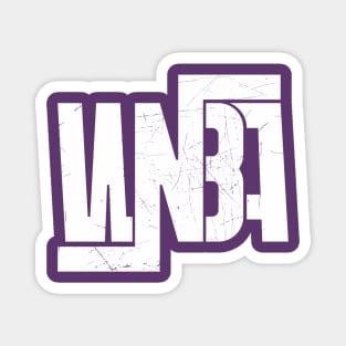 WNBA || Logotype | Grunge | Women's basketball | White Magnet