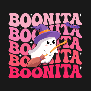 Boonita Halloween Ghost Bat Boo Men Women T-Shirt