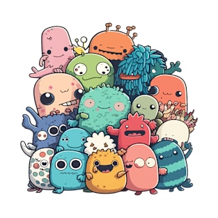 Cute Doodle Monsters T-Shirt