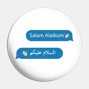 the Greeting of Islam - Imessage - Text Bubble - Text Message - Salaam Alaikum Pin