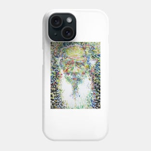 LEO TOLSTOY watercolor portrait .3 Phone Case