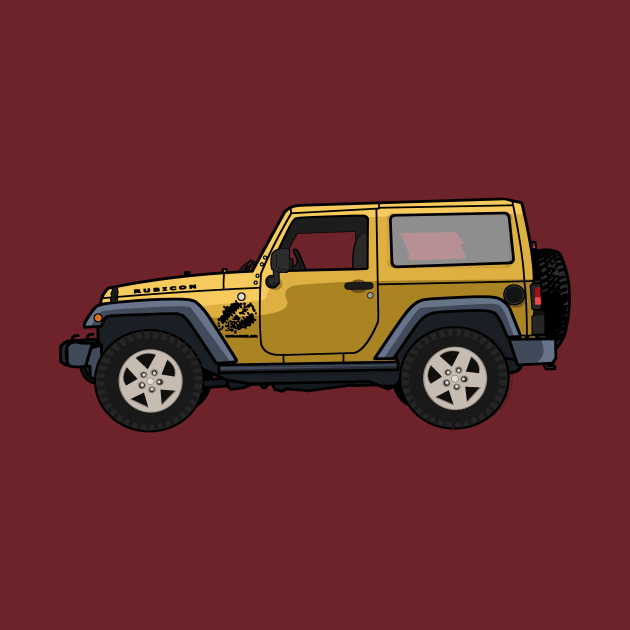 Jeep Wrangler Rubicon 2-door Yellow by antipc