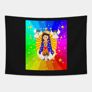 Our Lady of Guadalupe Guadalupita Virgen Maria Mexican Virgin Mary Mexico Tapestry