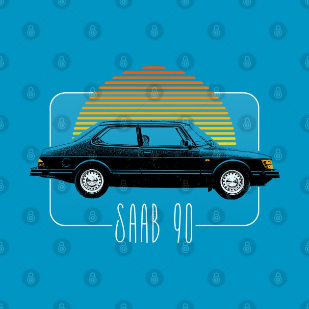 Saab 90 Retro Design by DankFutura