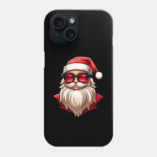 Stylish Santa: Original Santa Claus in Red Glasses Phone Case