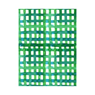 Watercolor grid - green T-Shirt