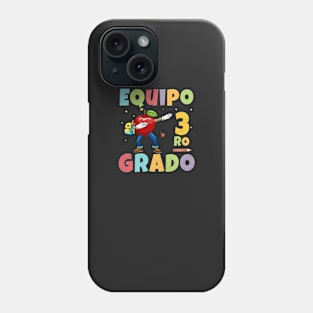 Equipo 3ro Grado 1st Day of School Back To School Spanish Phone Case