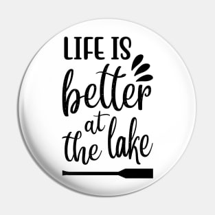 Less Talk More Fishing - Gift For Fishing Lovers, Fisherman - Black And White Simple Font Pin